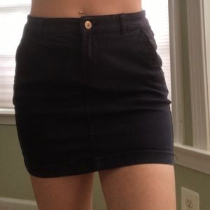 Navy miniskirt
